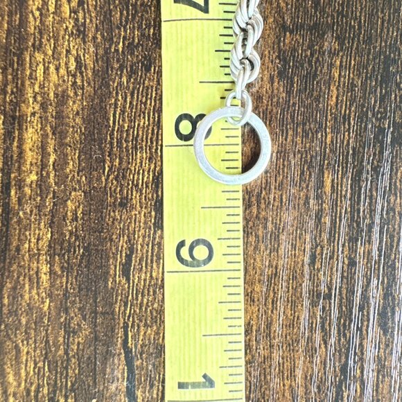 Sterling Silver 925 Engravable ID Bracelet I Love You Inscription 7.75" Length - Picture 14 of 16